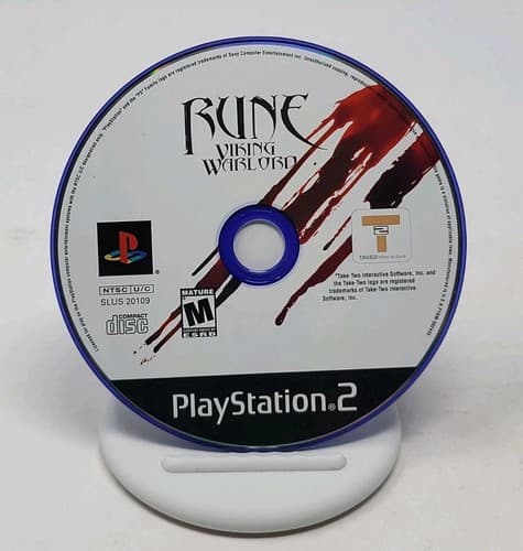 Rune: Viking Warlord (Sony PlayStation 2, PS2 2001) Black Label No Manual — photo 3