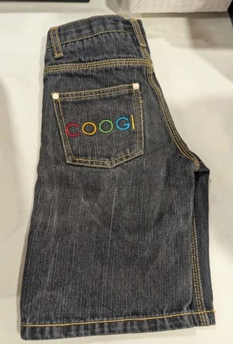 Coogi Kids Size 4 Black Stone Washed Jean Shorts Boys  — photo 3