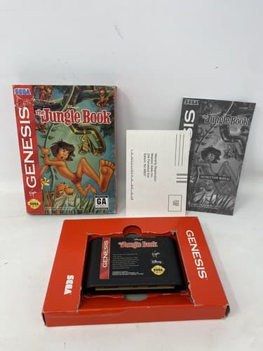 Sega Genesis Disney's The Jungle Book Complete w/Cartridge, Box & Manual — photo 7