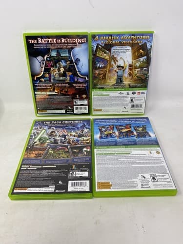 Xbox 360 4 LEGO Games Harry Potter Yr 5-7 Star Wars III Jurassic Park Dimensions — photo 2