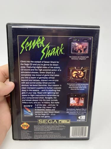 Sewer Shark (Sega CD, 1992) NFR Not for Resale Authentic Disc Only Tested — photo 5