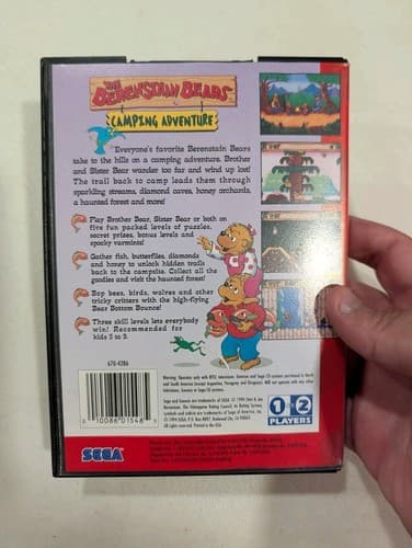 The Berenstain Bears Camping Adventure - Sega Genesis Authentic Box Only — photo 2