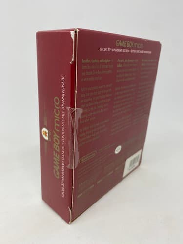 Nintendo Gameboy Micro Special 20th Anniversary Edition 2005 Mint Factory Sealed — photo 3