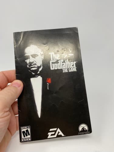 Godfather: The Game PS2 PlayStation 2 Instruction Manual Only No game Name on — photo 2
