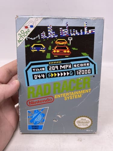 Rad Racer (Nintendo Entertainment System, 1987) - Game & Box Only!