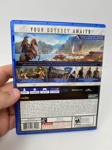 Assassin's Creed Odyssey (Sony PlayStation 4, PS4, 2018) CIB Disc Insert Tested — photo 7