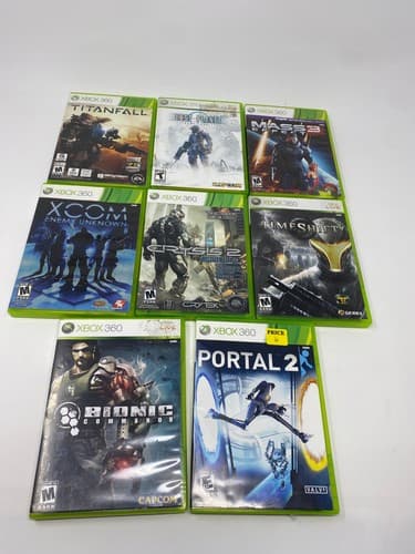 Lot of 8 XBOX 360 Bionic Portal Timeshift Crysis Xcom Mass Lost Planet Titan — photo 2