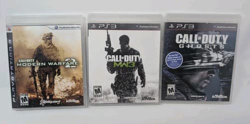 PS3 Call of Duty Lot – Modern Warfare 2 & 3, Ghosts – CIB Tested