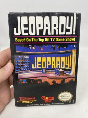 Jeopardy Nintendo NES Complete in Box CIB w/ Reg Card Inserts Ships Fast