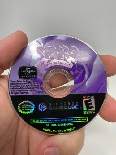 Spyro: Enter the Dragonfly (Nintendo GameCube, 2002) Disc Only Tested — photo 2