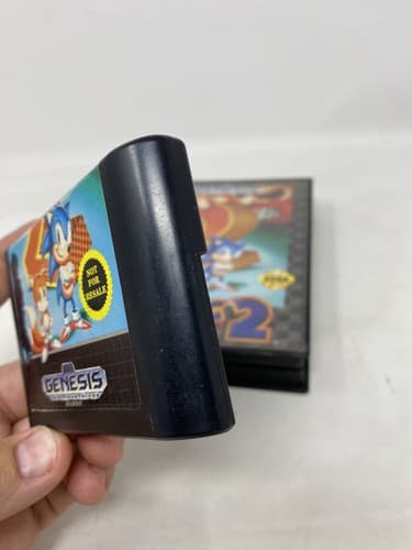 Sonic the Hedgehog 2 (SEGA Genesis, 1992) Not For Resale Box And Cartridge — photo 7