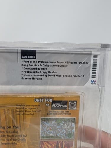 Donkey Kong Country 2 GBA WATA 9.4 A++ Graded Gameboy Advance Brand New — photo 3