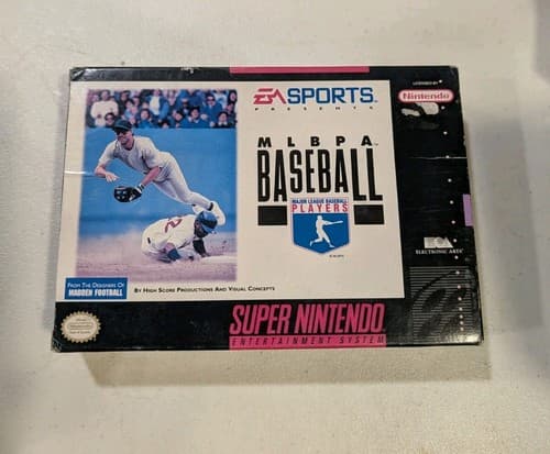 MLBPA Baseball SNES w/ BOTH POSTERS & REG CARD! Tested, No Manual 