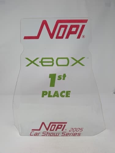 Nopi Racing Event Trophy 2005 - 1st Place, Microsoft Xbox Sponsored Trophy 