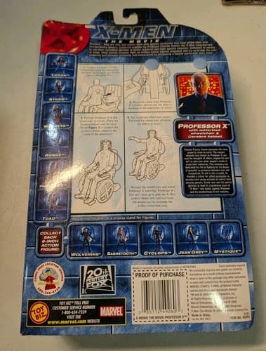 X-MEN THE MOVIE PROFESSOR X Variant Black Suit TOYBIZ 2000 — photo 5
