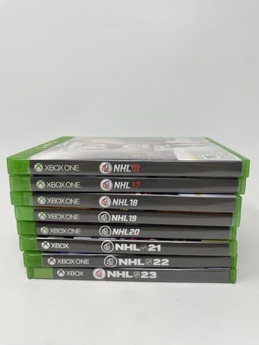 Xbox One X game lot NHL 2016-2023 Lot Of 8 Video Games Tested With Inserts