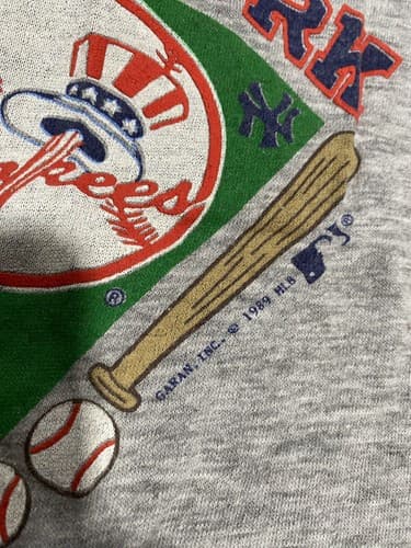 Vtg Made in USA 1989 Garan Inc New York Yankees Logo Print Shirt Kids Size Small — photo 5