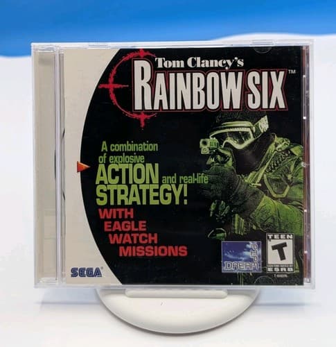 Tom Clancys Rainbow Six Sega Dreamcast CIB Complete Tested Strategy Shooter Game