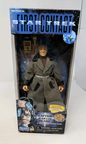 Star Trek First Contact Lot Of 3 Figures - Picard, Cochrane — photo 2
