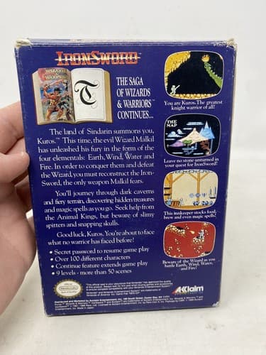 IronSword: Wizards & Warriors II (Nintendo Entertainment System, 1989) CIB — photo 7