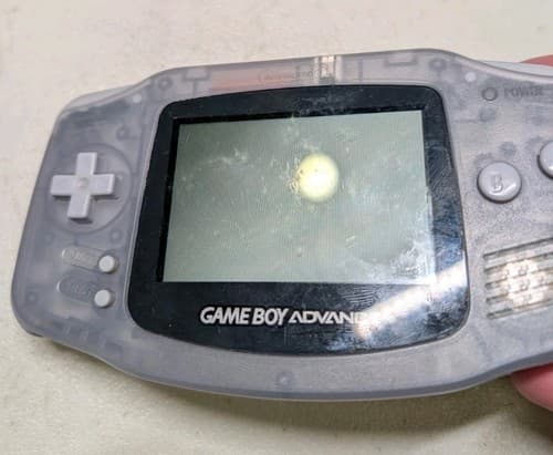 Nintendo Game Boy Advance GBA Clear Glacier Handheld Console Tested & Working — photo 4
