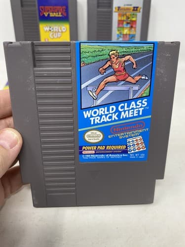 Lot Of 3 Nintendo NES Carts Superspike Cup Track Field II World Class Ships Fast — photo 2
