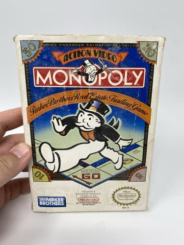 Monopoly (Nintendo Entertainment System, 1991) - Game Box And Poster - Tested