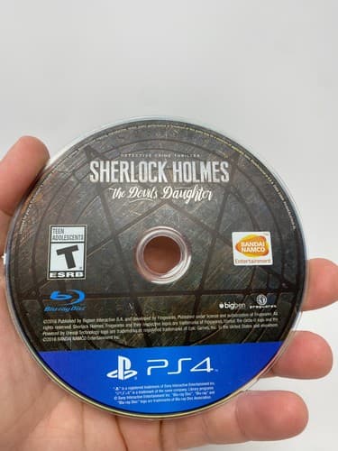 Sherlock Holmes: The Devil's Daughter Sony PlayStation 4 PS4 Disc ONLY No Case — photo 2