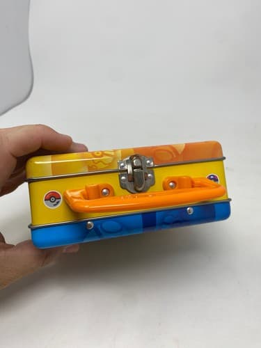 Pokemon 2005 Pokepark Mini Tin Case Collectible Pikachu Blue Orange Box — photo 7