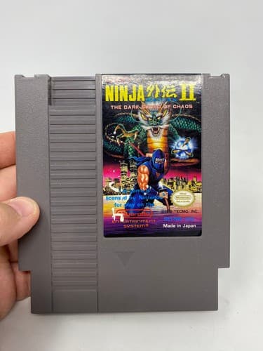 Ninja Gaiden II 2 The Dark Sword of Chaos Nintendo NES Tested Authentic Clean — photo 2