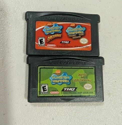 SpongeBob SquarePants Supersponge & Revenge Flying Dutchman & Bikini Bottom GBA