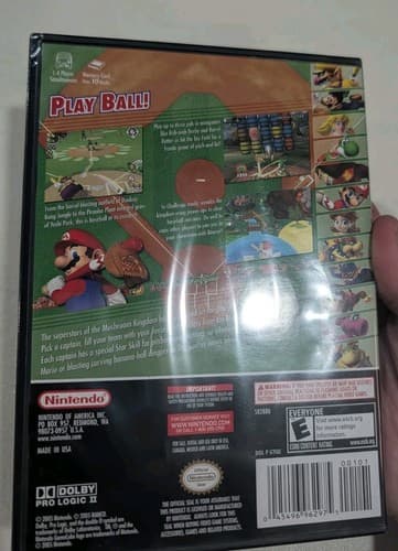 Mario Superstar Baseball (Nintendo GameCube, 2005) SEALED NEW — photo 6