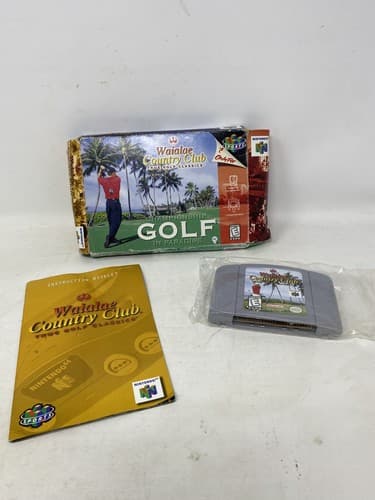 Waialae Country Club N64 Complete In Box CIB Great Shape Nintendo 64 — photo 7