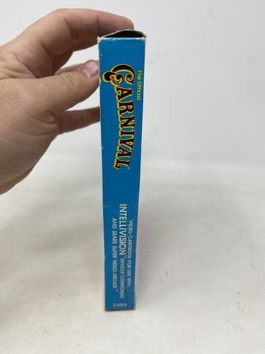 Carnival (Intellivision 1982) Complete w/ Game manual Registration Cards and box — photo 3