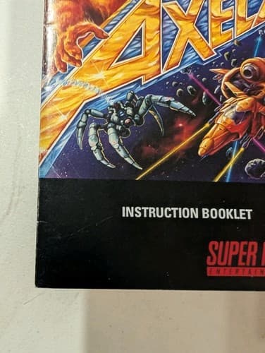 Axelay Manual for Super Nintendo (SNES) Manual Only — photo 6