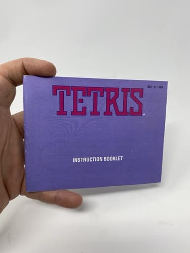 Tetris For The NES - Nintendo Instruction Manual / Booklet Only
