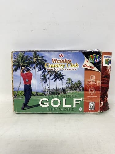 Waialae Country Club N64 Complete In Box CIB Great Shape Nintendo 64