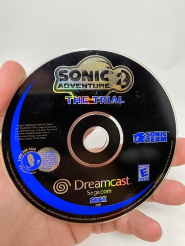 Sonic Adventure 2- The Trial Sega Dreamcast, 2000 Demo Sampler Game Disc Only