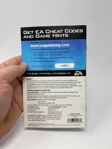 Godfather: The Game PS2 PlayStation 2 Instruction Manual Only No game Name on — photo 4