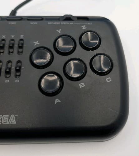 Sega Genesis Arcade 6 Button Stick Controller MK-1627 Read — photo 4
