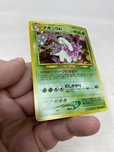 MEGANIUM Pokémon Card No.154 Neo Genesis Vintage Holo Rare 🔥🔥🔺LP- Near Mint — photo 8