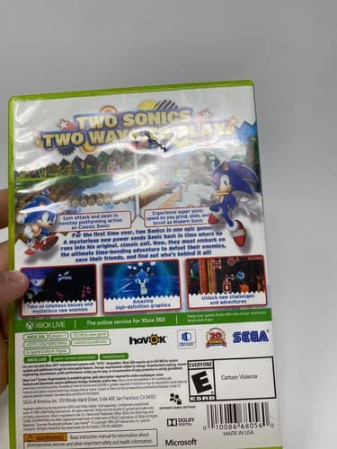 Sonic Generations Xbox 360 Platinum Hits CIB Complete with Manual TESTED — photo 6