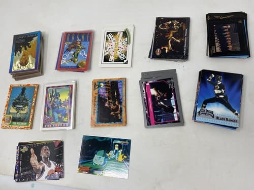 Lot Of Assorted Vintage TCG 1990s Power Rangers Terminator X-men Gi joe Disney