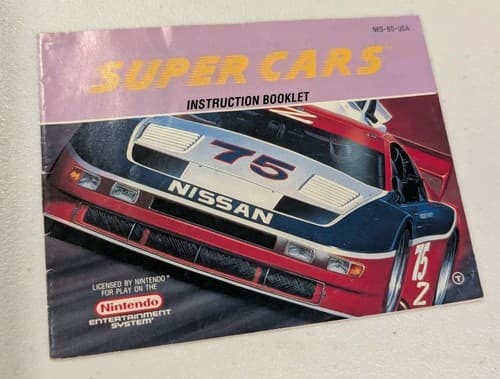 Super Cars (Nintendo NES, 1991) Game Cart & Manual, Tested & Working — photo 6