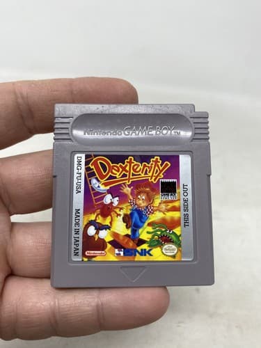 Nintendo Game Boy Dexterity Authentic Official Tested Working Cartridge SNK 1990