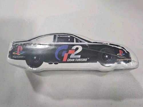 Vintage PlayStation GRAN TURISMO 2 Compressed Race Car Promo Bonus T-SHIRT 1999