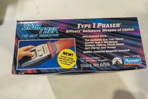 Star Trek The Next Generation Type 1 Phaser Playmates 19914 New Very Low Serial — photo 5