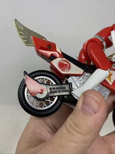 Red Ranger Mighty Morphin Power Rangers T-Rex Battle Bike Complete 1994 Bandai — photo 7
