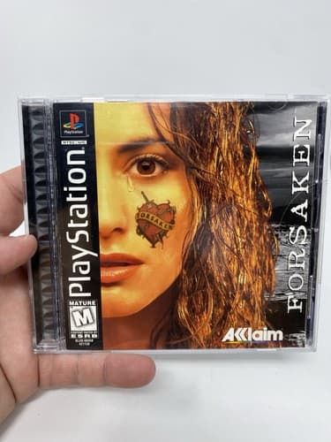 Forsaken PS1 Sony Acclaim Sci-Fi First Person Shooter Action Video Game CIB