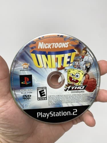 Nicktoons Unite! (Sony Playstation 2 PS2, 2005) Disc Only Tested